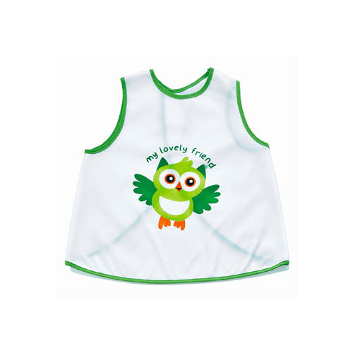 BabyjemSleevelessWaterproofPolyBibGreen