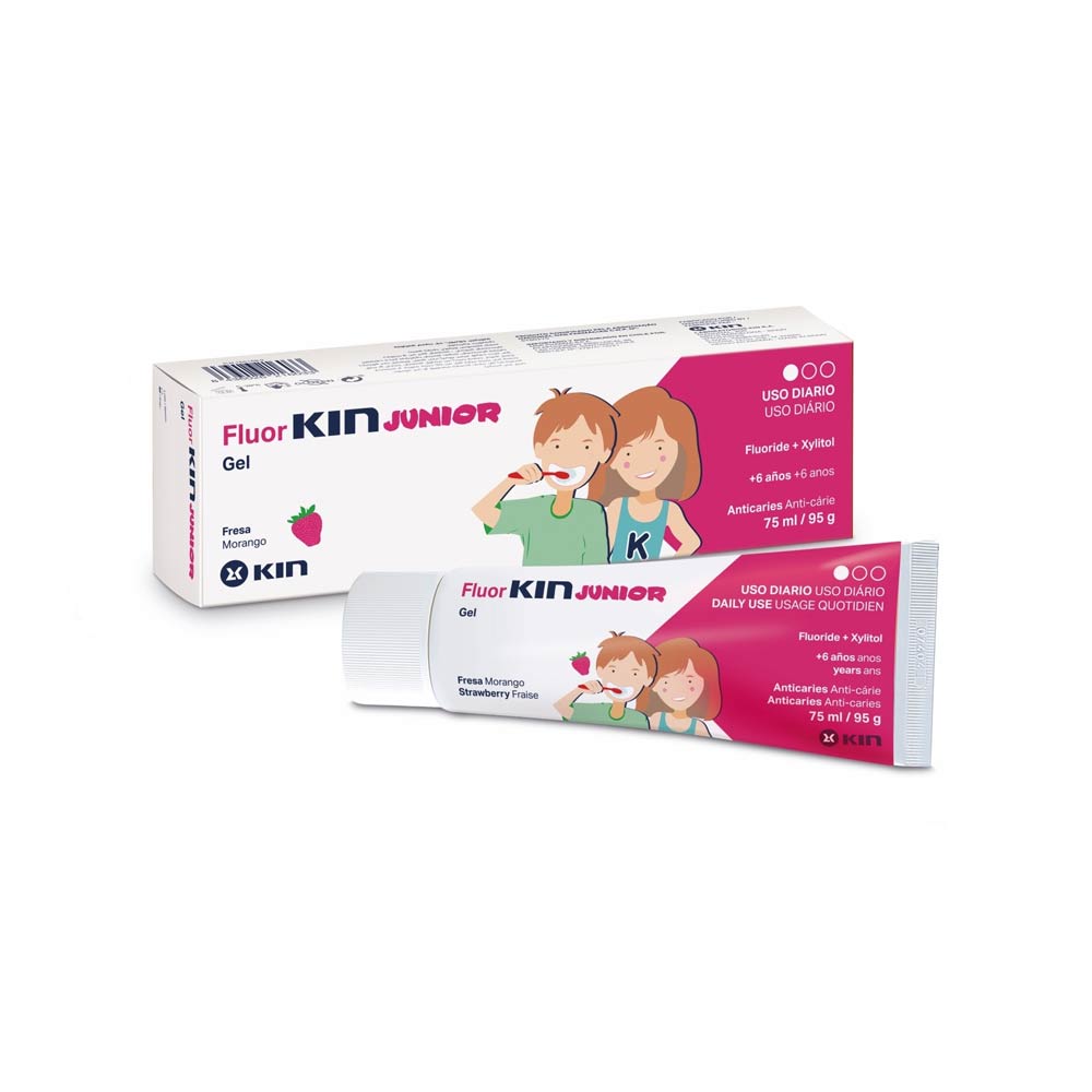 Fluor Kin Junior Gel Toothpaste Strawberry 6+Years - 95g