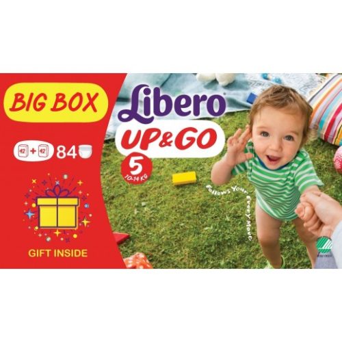 Libero Up & Go Size 5 (10-14kg) – 84 Pants Big Box & Gift