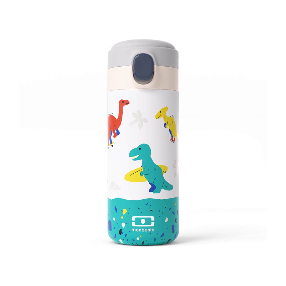 Monbento Kids Insulated Bottle 360ml - Green Dino