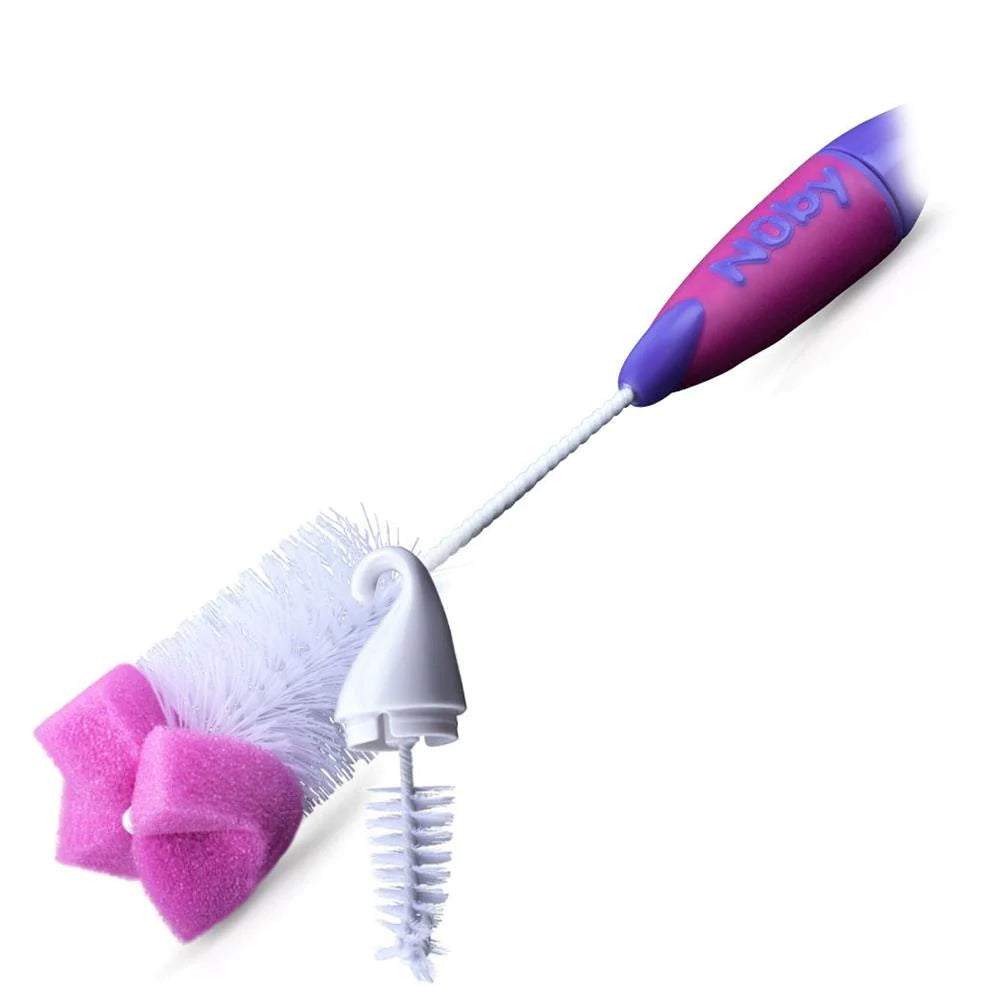 NubyBabyBottleNippleBrushPink