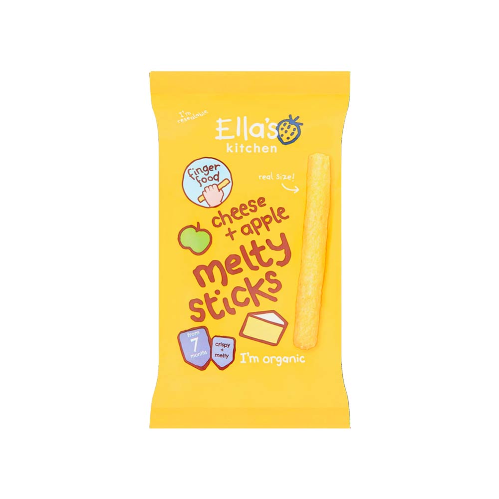Ella's Kitchen Organic Baby Snack (7m+) 16g - Cheese & Apple Melty Sticks