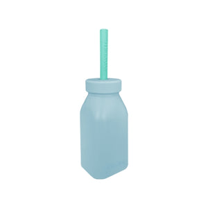 Minikoioi Bottle + Straw - Mineral Blue / Aqua Green