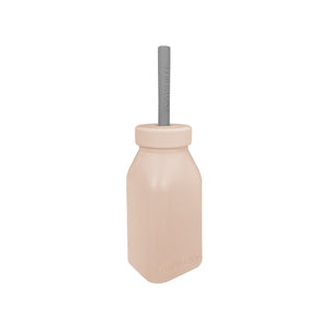 Minikoioi Bottle + Straw - Bubble Beige / Powder Gray
