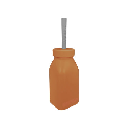 Minikoioi Bottle + Straw - Woody Brown / Powder Gray
