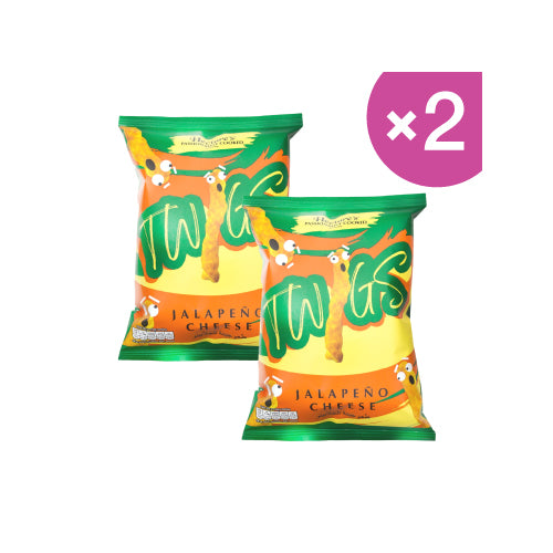 Hectare's Twigs Jalapeno Cheese Flavored Corn Snacks - 30g Pack of 2