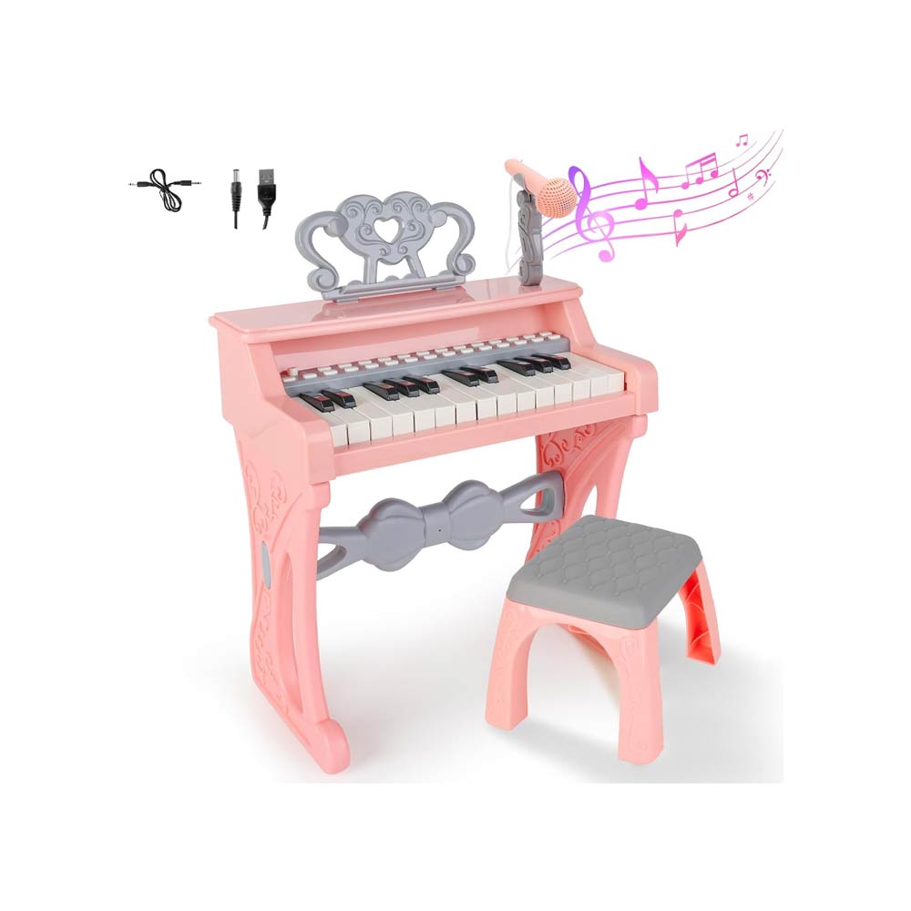 Lijin 25 Keys Electronic Piano - Pink
