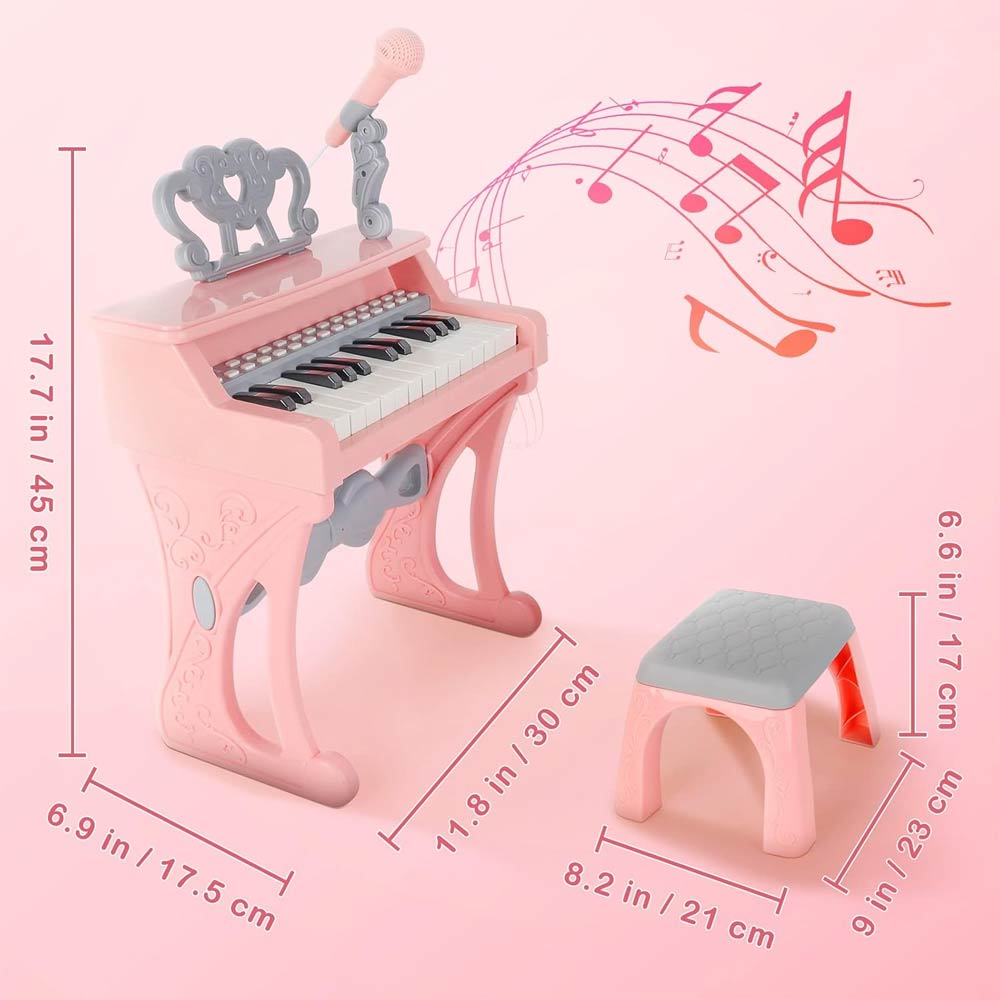 Lijin 25 Keys Electronic Piano - Pink
