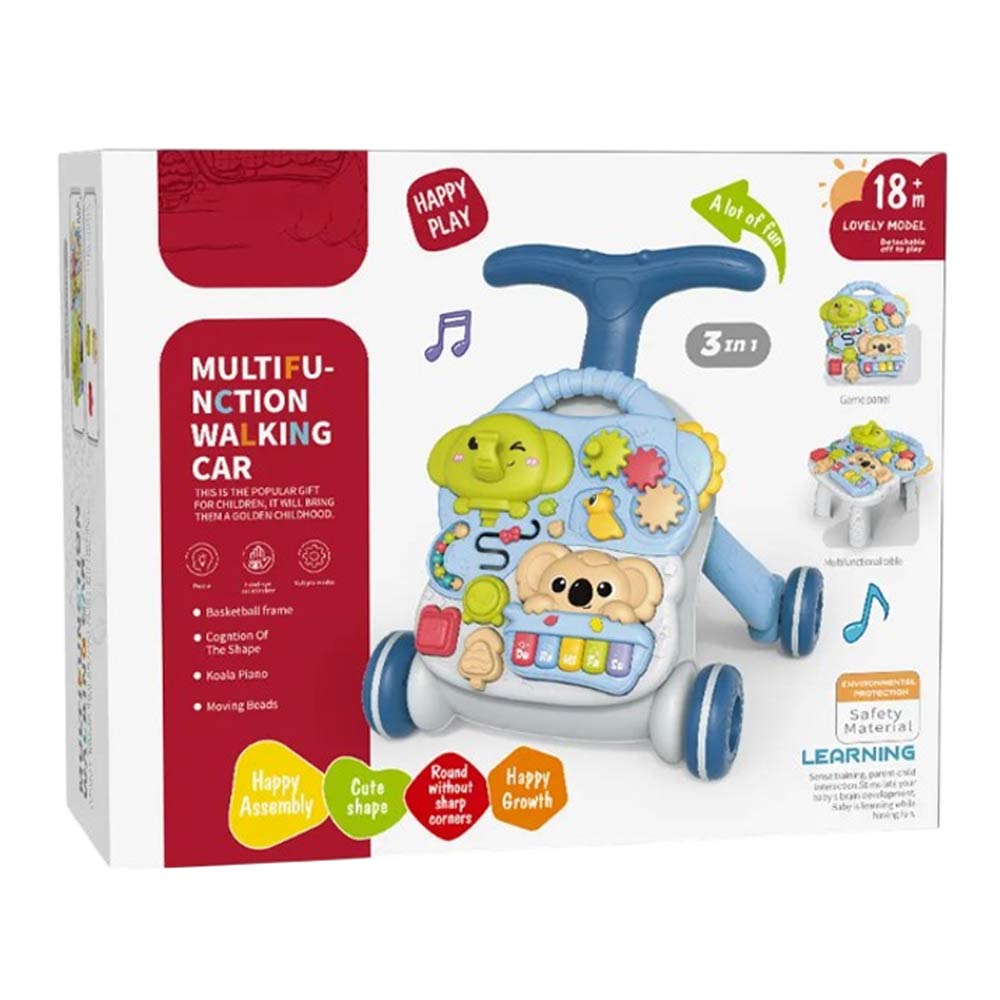 3-In-1 Multifunctional Baby Walking Car (18m+)