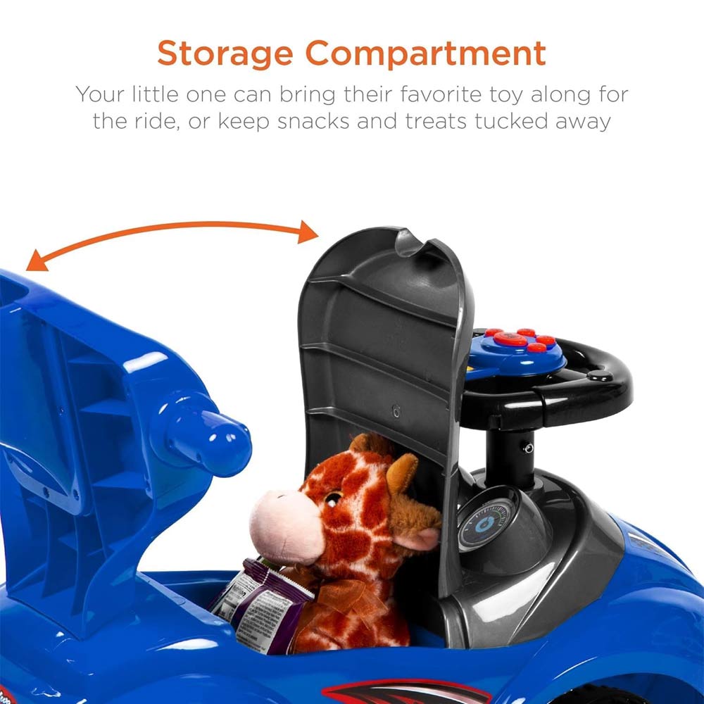 3-in-1 Baby Walker Car (18-36m) - Blue