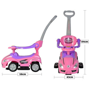 3-in-1 Baby Walker Car (18-36m) - Pink