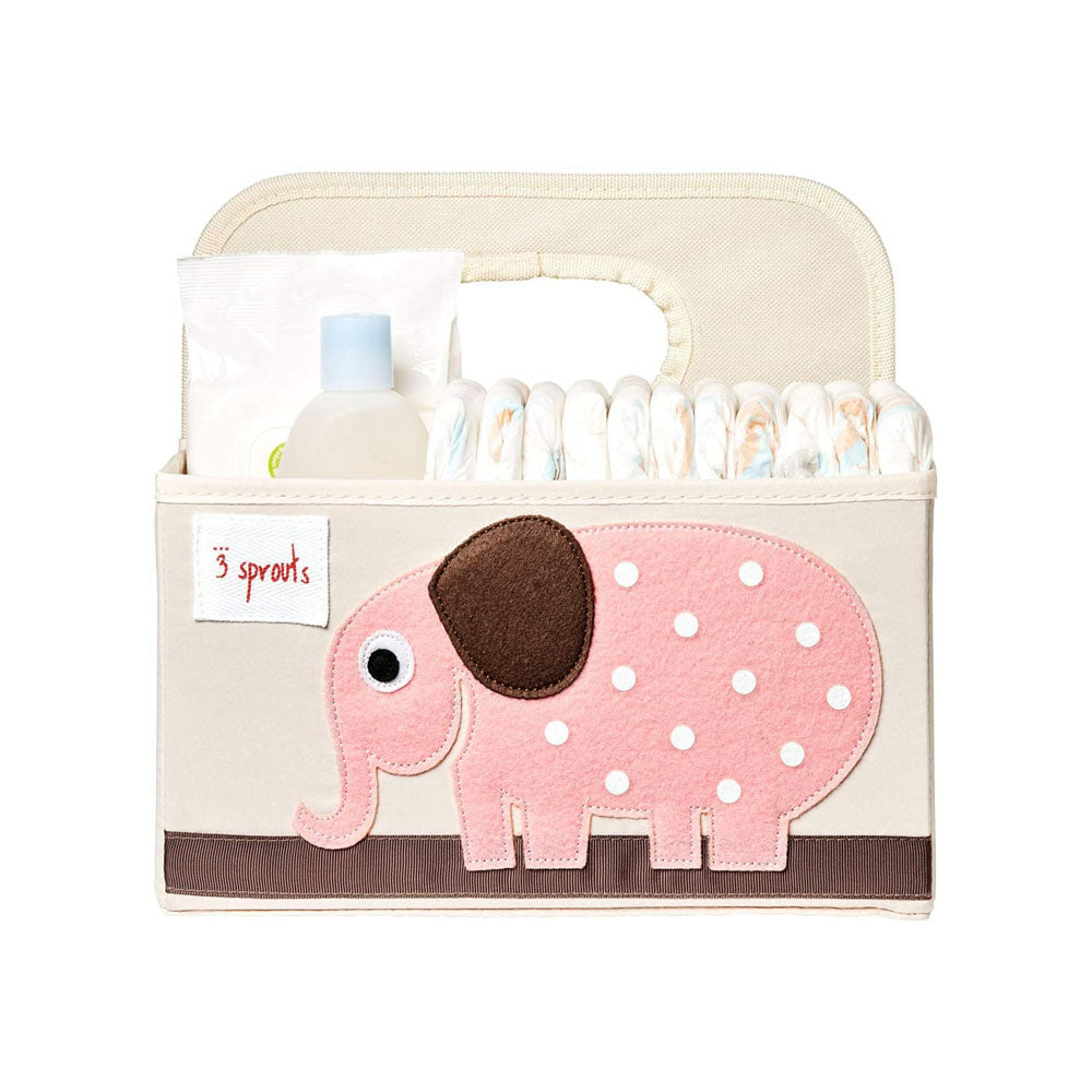 3 Sprouts Diaper Caddy Organizer  - Elephant
