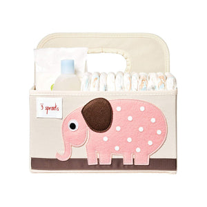 3 Sprouts Diaper Caddy Organizer  - Elephant