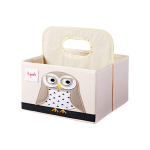 3 Sprouts Diaper Caddy Organizer  - Owl
