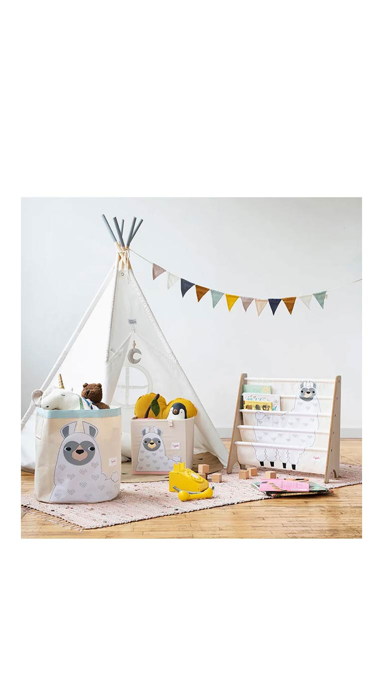 3 Sprouts - Llama Book Rack