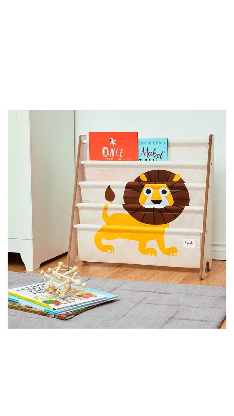 3 Sprouts Book Rack - Lion
