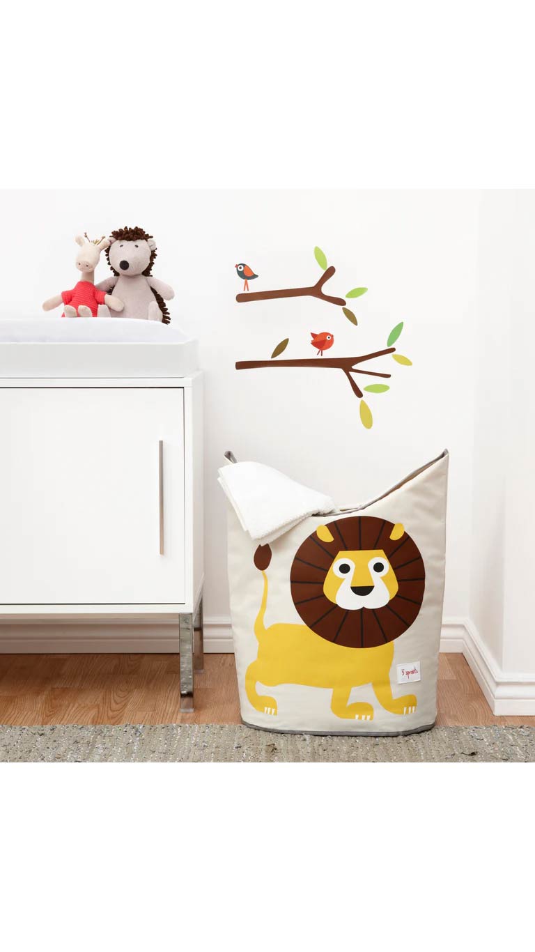 3 Sprouts Laundry Hamper - Lion