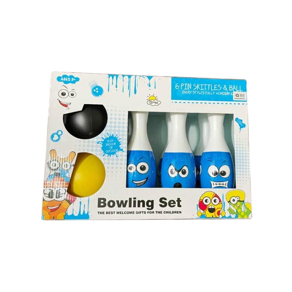 Bowling game 🎳 The most famous game in the world🏐 It helps children focus, remain steadfast, and master archery🎳👦🏼 Comes with two playing balls And 6 bowling pins