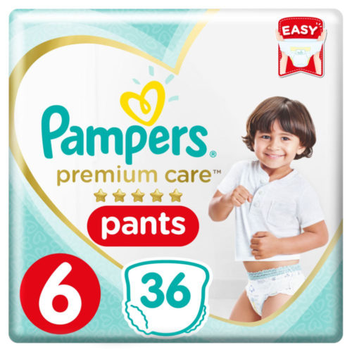 بامبرز بريميوم كير كلوت مقاس 6 ، 16+ كجم ، 36 كلوت
