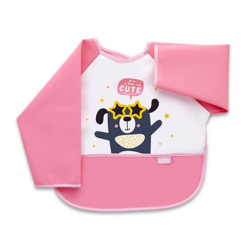 Babyjem Waterproof Activity Apron Bib - Pink