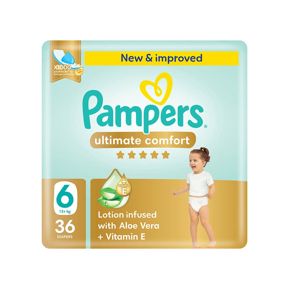 Pampers Ultimate Comfort Size 6 (13+kg) - 36 Diapers Mega Pack