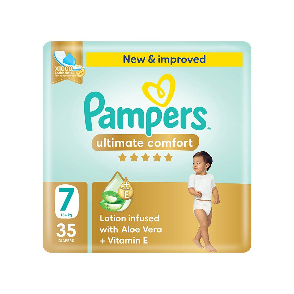 Pampers Ultimate Comfort Size 7 (15+kg) - 35 Diapers Giant Pack