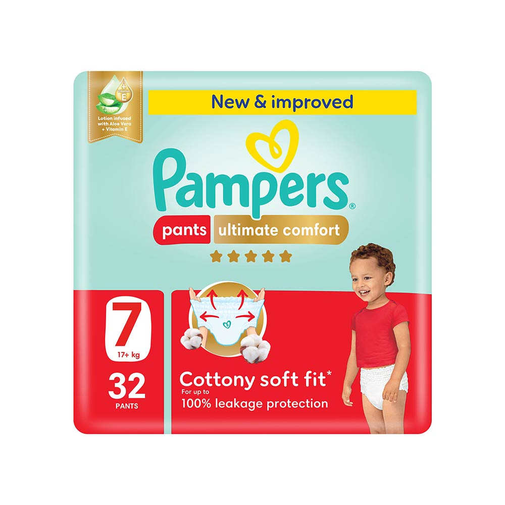 Pampers Ultimate Comfort Size 7 (17+kg) - 32 Pants Mega Pack