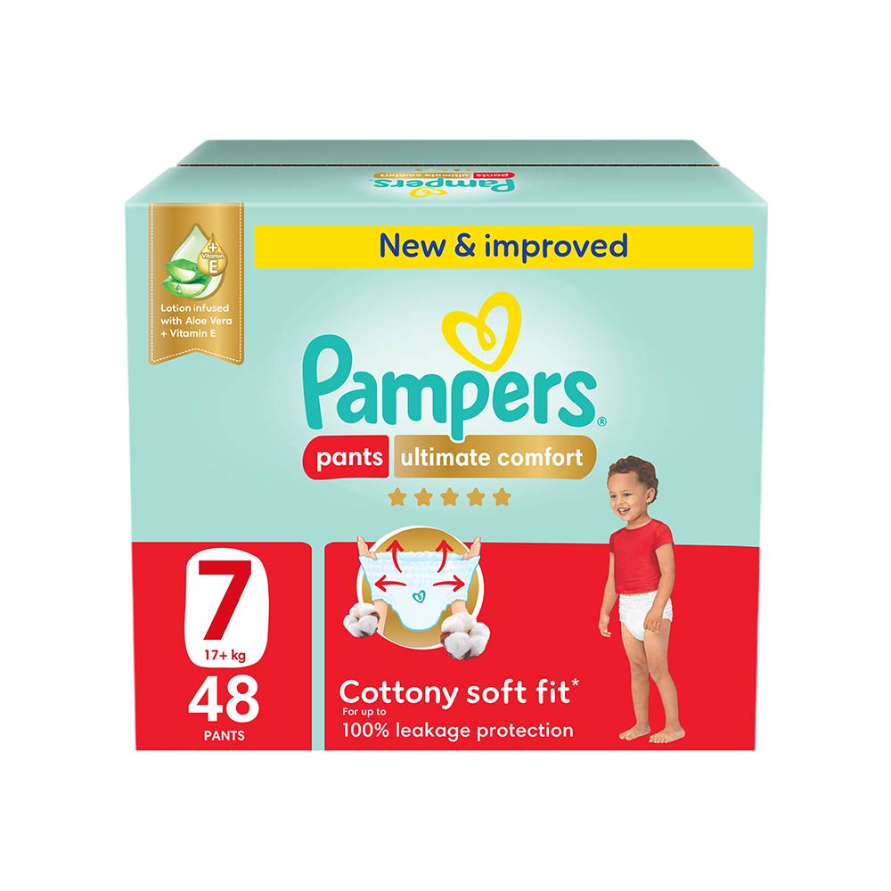 Pampers Ultimate Comfort Size 7 (17+kg) - 48 Pants Giant Saving Box