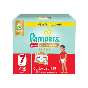 Pampers Ultimate Comfort Size 7 (17+kg) - 48 Pants Giant Saving Box