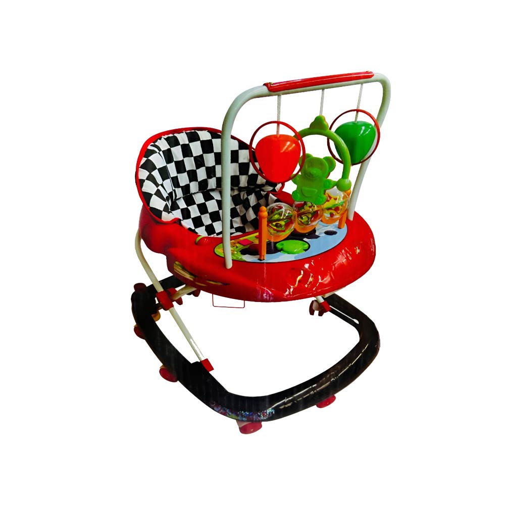 A Toys Activity Walker with Toys - Red & Black