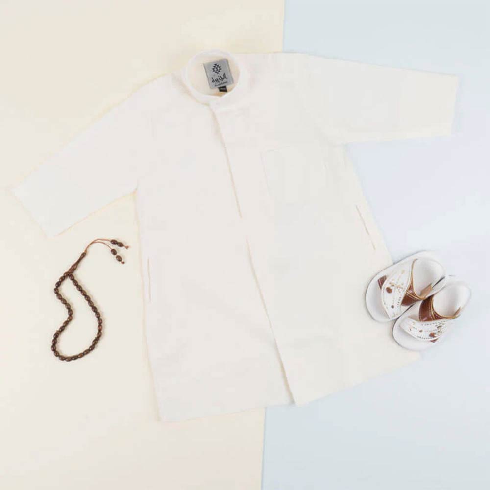 Al Jazeera Summer Dishdasha For Kids - Beige
