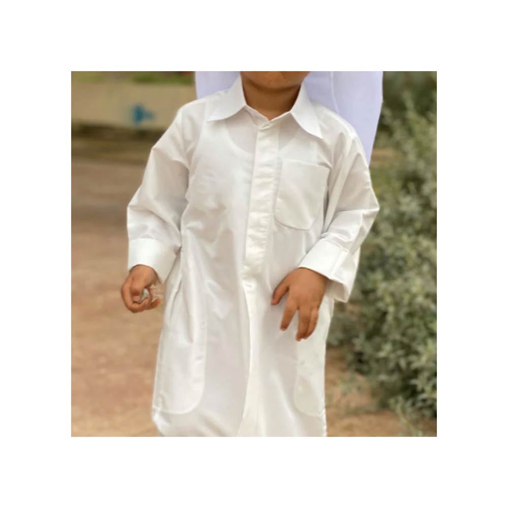 Al Jazeera Traditional Kuwaiti Collar Dishdasha - Beige