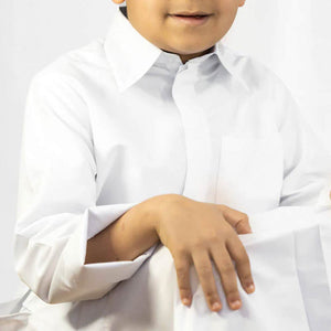 Al Jazeera Traditional Kuwaiti Collar Dishdasha - White