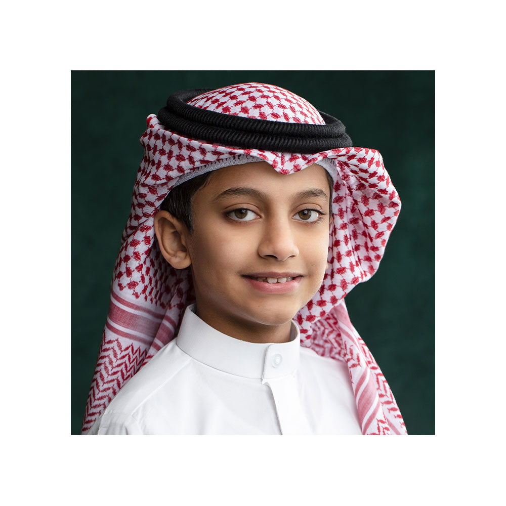 Al Safat Children's Shemagh Al Maraseem - Red