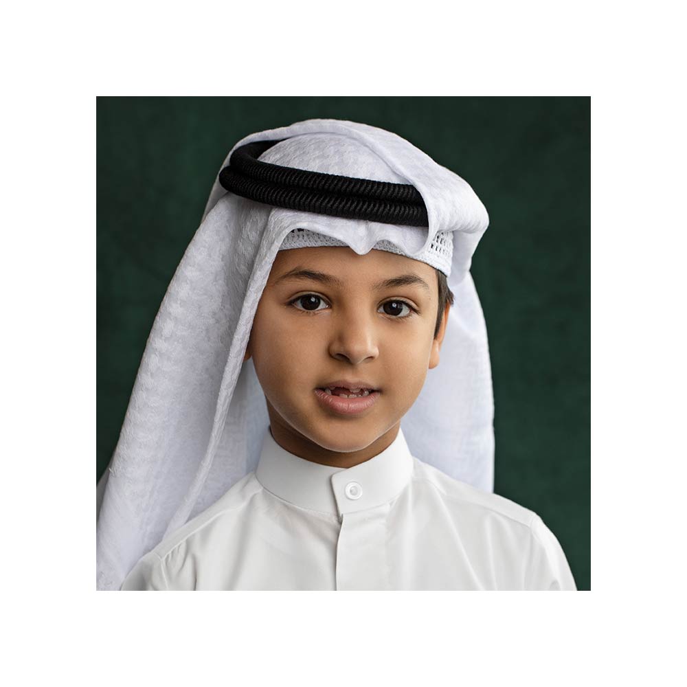 Al Safat Children's Shemagh Al Maraseem - White