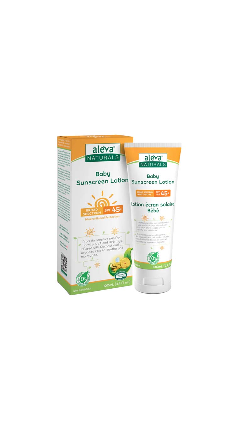Aleva Naturals Baby Sunscreen SPF 45+ Lotion - 100ml