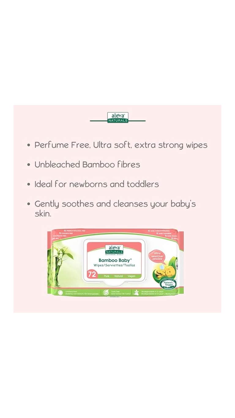 Bamboo Baby Wipes Sensitive 2+1 Kit