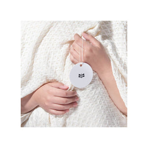 Alma Bamboo Knitted Throw Blanket - Ivory White
