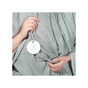 Alma Bamboo Knitted Throw Blanket - Sage