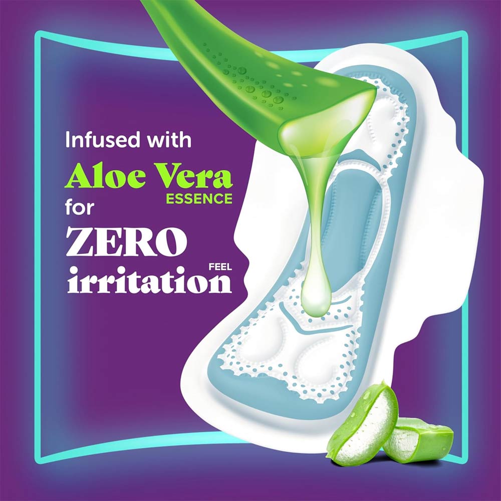 Always Zero Irritation Feel with Aloe Cool Size Maxi Thick - 60 Pads *39+21 FREE