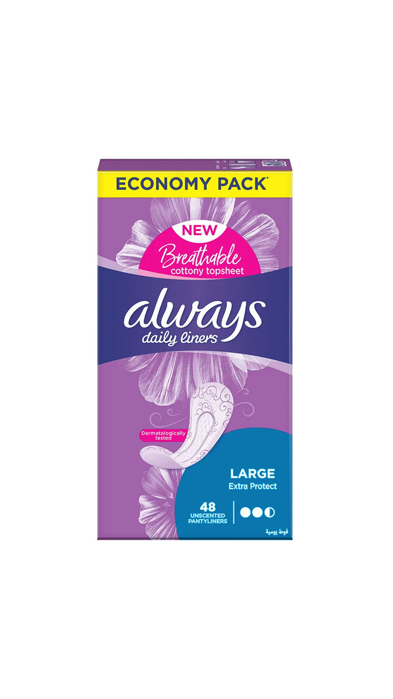 AlwaysLargeUnscented48Pantyliners