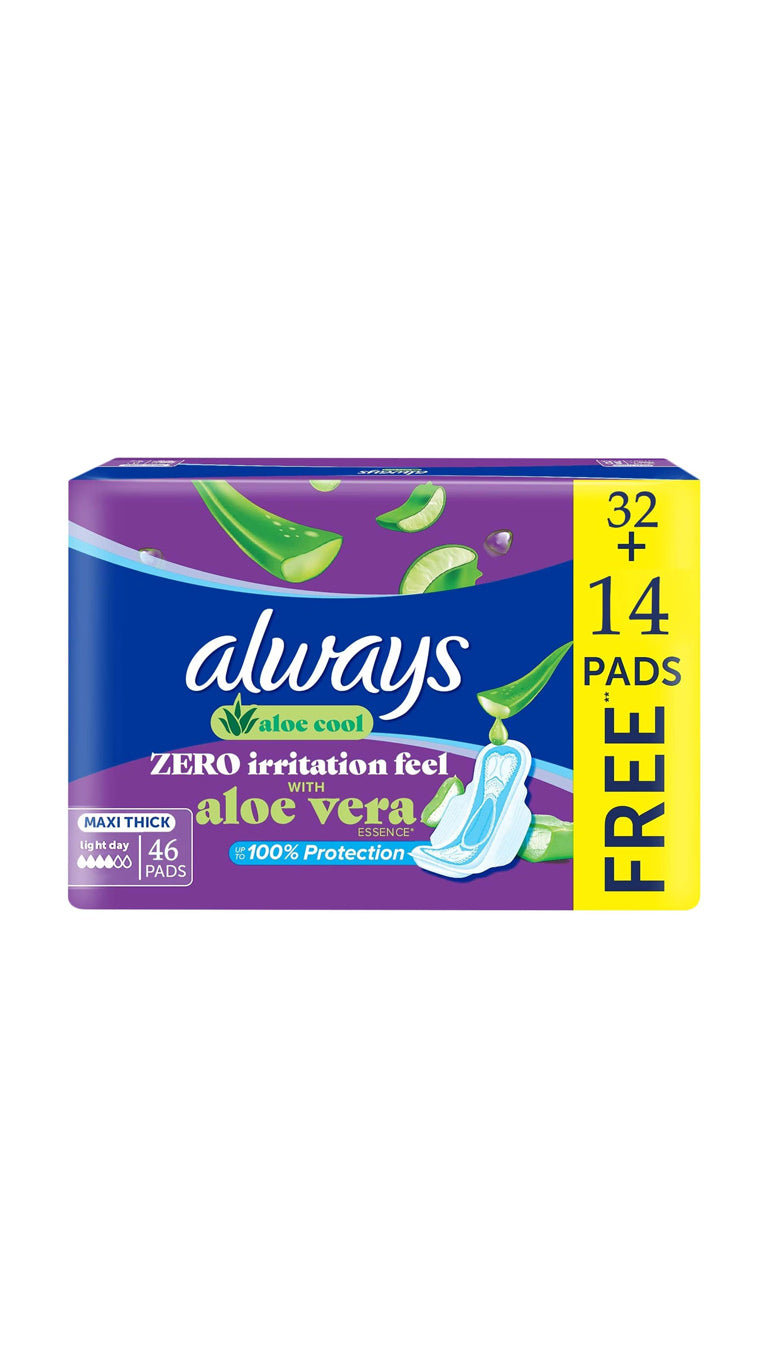 AlwaysWithAloeVeraEssence46Pads