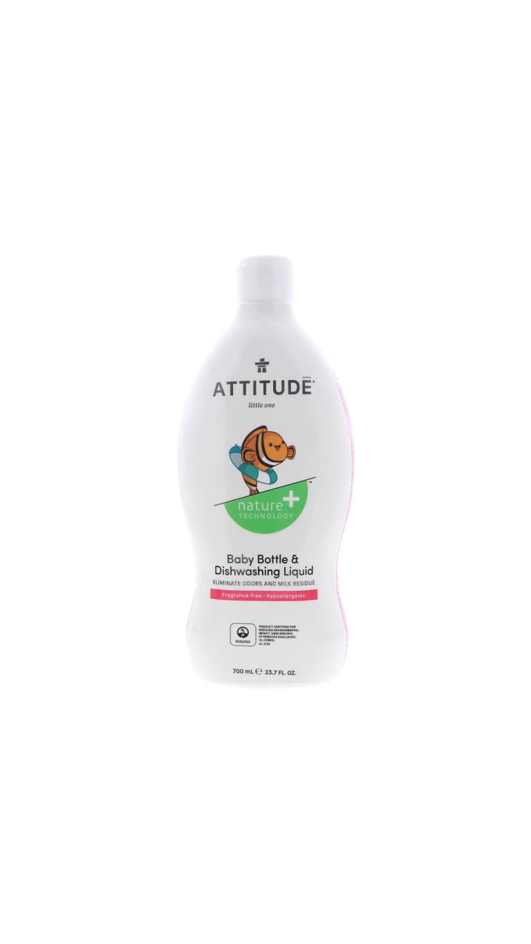 Attitude Baby Bottle & Dishwashing Liquid (700ml) - Unscented