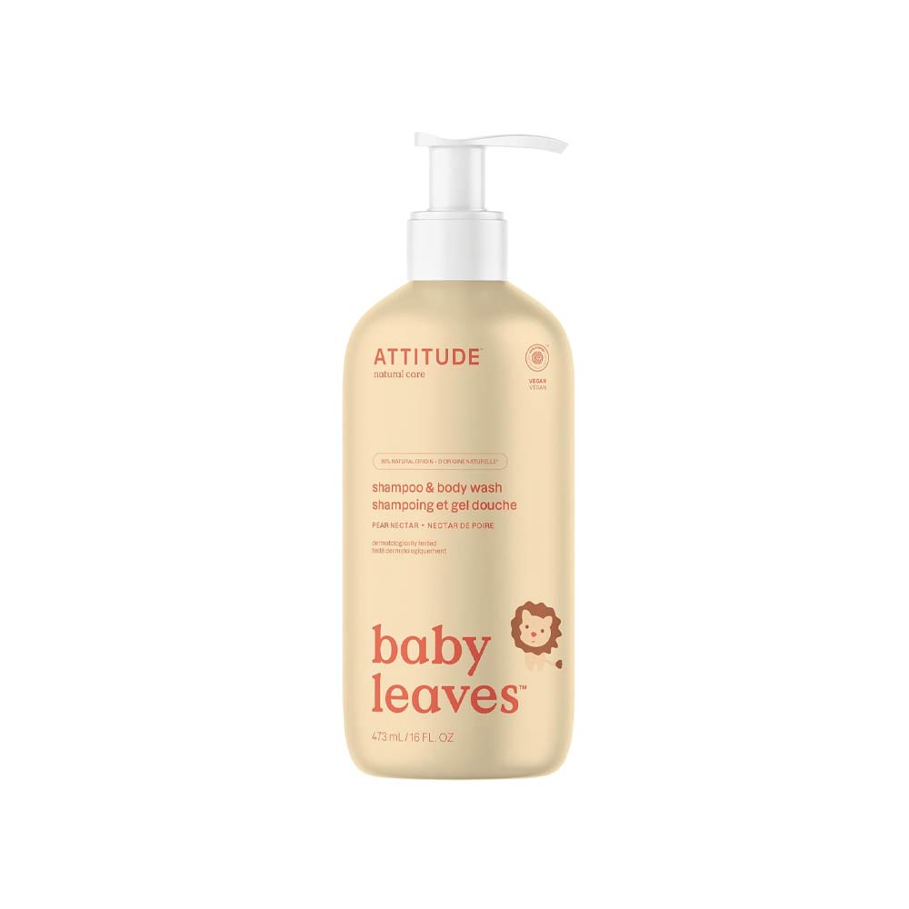 Attitude Baby Leaves Shampoo & Body Wash (473ml) - Pear Nectar