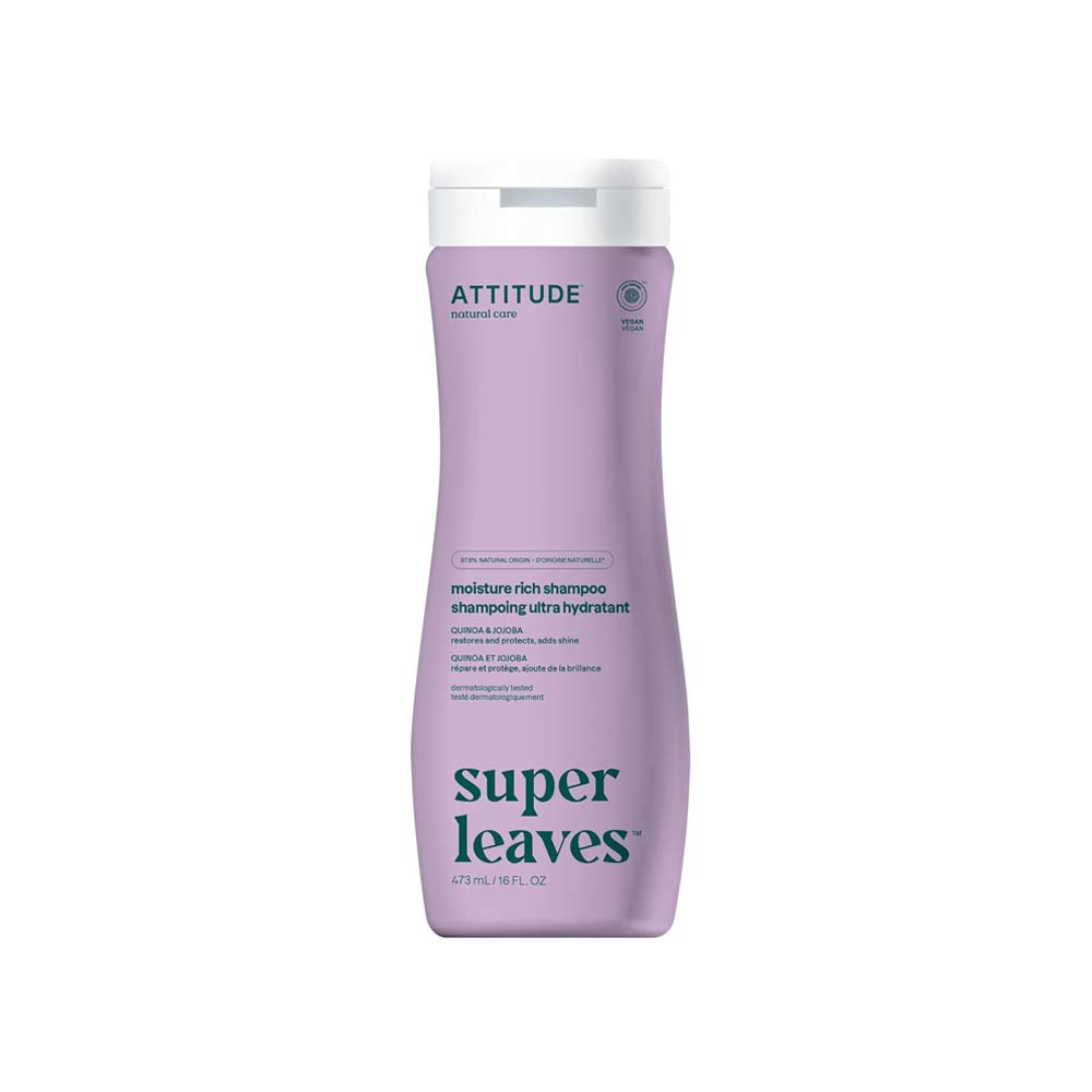 Attitude Super Leaves Moisture Rich Shampoo (473ml) - Quinoa &amp; Jojoba