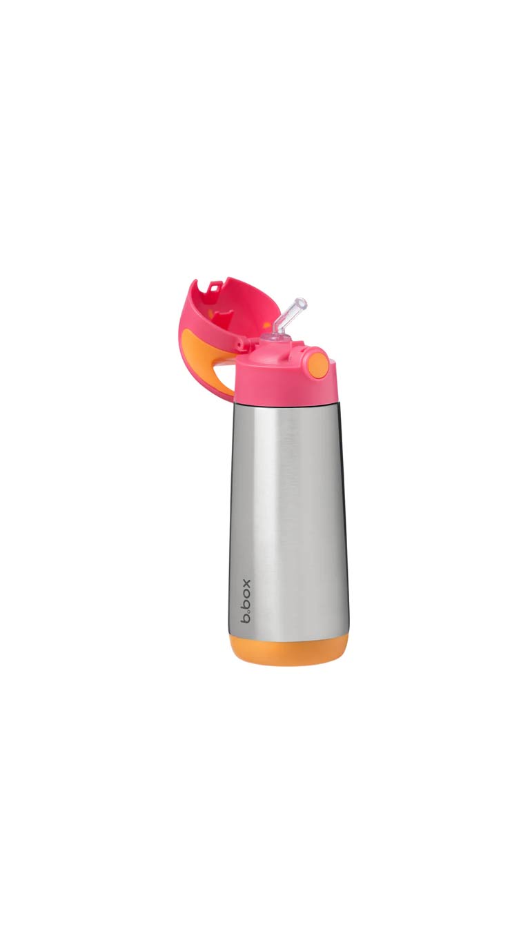 B.Box Hydration Insulated Drink Bottle 500ml - Strawberry Shake