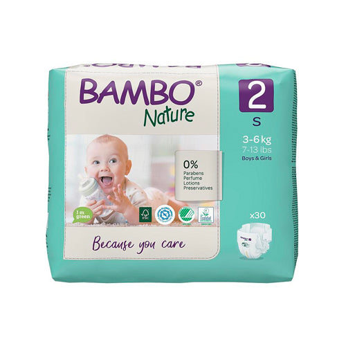BAMBONatureSize2S36kg30Diapers