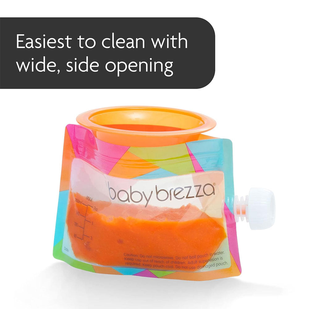 Baby Brezza Reusable Baby Food Pouch - 10 Pouches