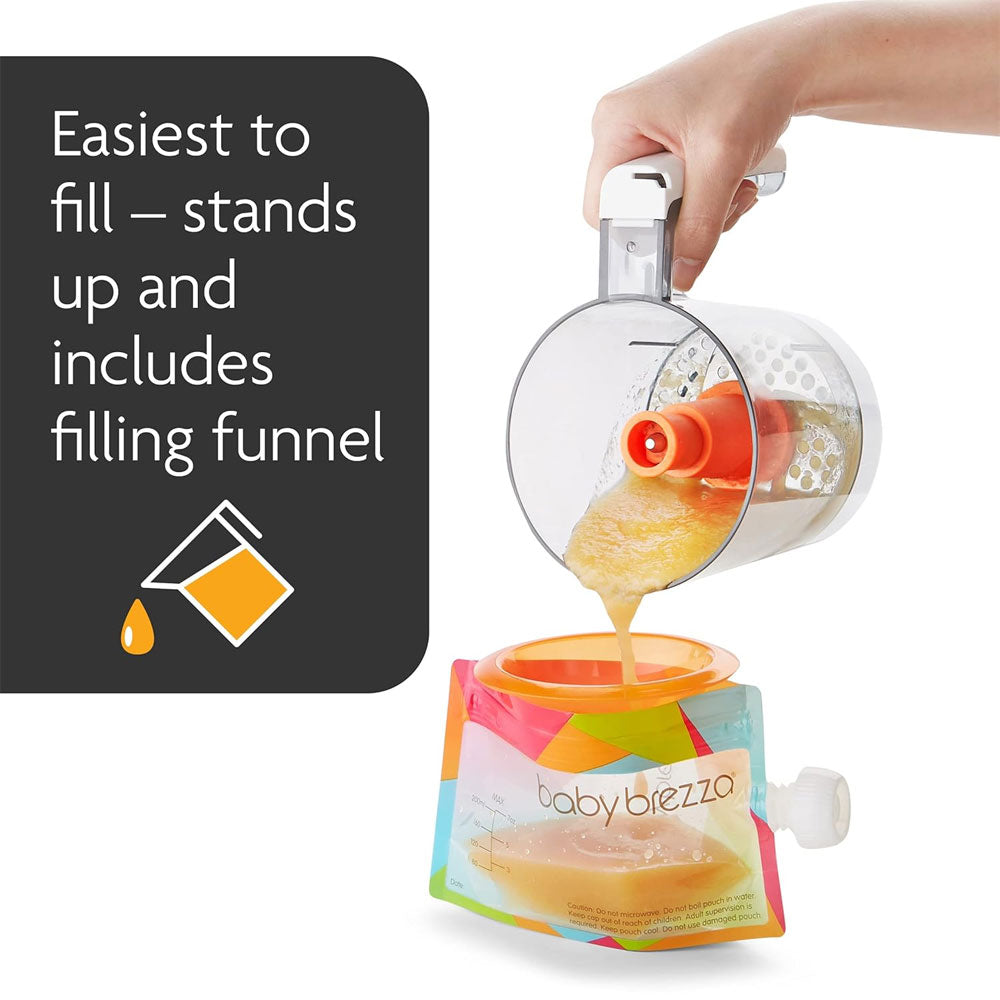 Baby Brezza Reusable Baby Food Pouch - 10 Pouches