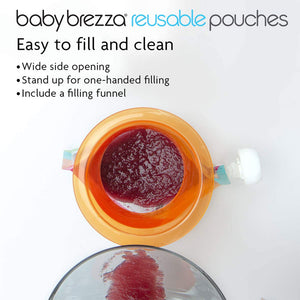 Baby Brezza Reusable Baby Food Pouch - 10 Pouches
